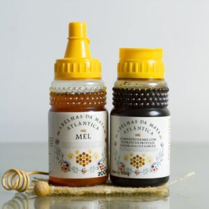Kit Mel 100% Puro e Composto | Mel 200g + Mel com Extrato de Própolis Verde sabor Guaco e Agrião 200g