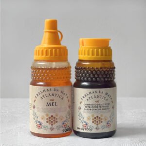 Kit Mel 100% Puro e Composto | Mel 200g + Mel com Extrato de Própolis Verde sabor Guaco e Agrião 200g