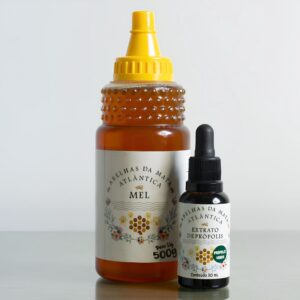 Kit Mel 100% Puro e Própolis Verde | Mel Bisnaga 500g + Própolis Verde 30ml